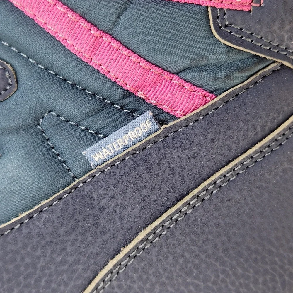 Merrell Boots Girls Size 6 Blue Waterproof Insulated Fur Winter Snow MK166125